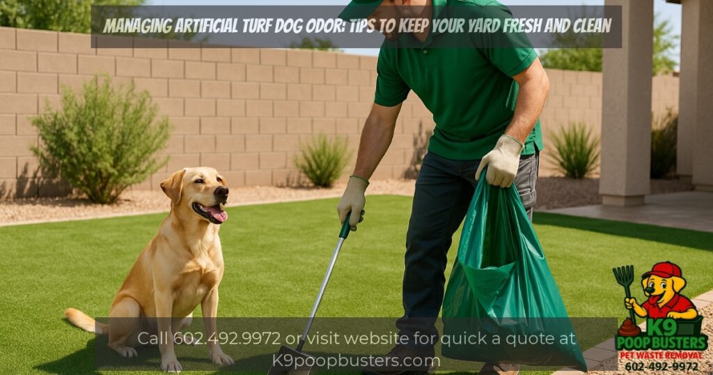 Managing Artificial Turf Dog Odor: Tips to Keep Your Yard Fresh and Clean 9 K9 Poop Busters pet waste removal blog image