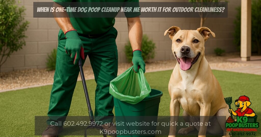 When Is One-Time Dog Poop Cleanup Near Me Worth It for Outdoor Cleanliness? 1 K9 Poop Busters pet waste removal blog image