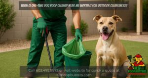 When Is One-Time Dog Poop Cleanup Near Me Worth It for Outdoor Cleanliness?