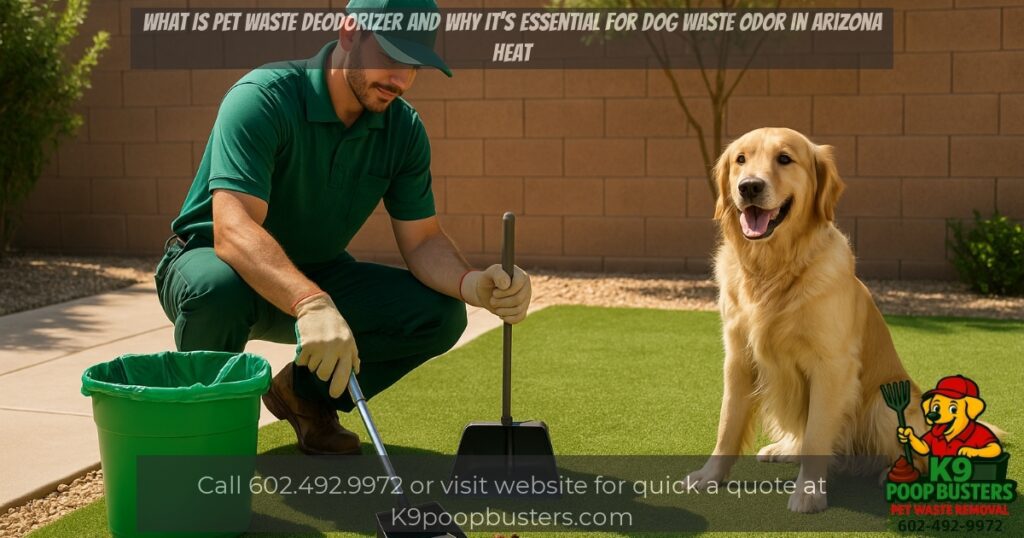 What Is Pet Waste Deodorizer and Why It’s Essential for Dog Waste Odor in Arizona Heat 1 K9 Poop Busters pet waste removal blog image